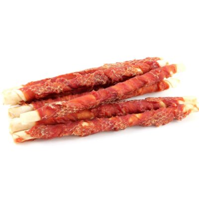 NEKKO DOG SNACKS – DUCK STICKS WRAP RAWHIDE 28 cm 500 g