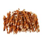 NEKKO DOG SNACKS - CHICKEN WRAPS DOUBLE COLOR RAWHIDE TWIST 500 g