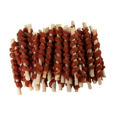 NEKKO DOG SNACKS – LAMB STICKS WRAP RAWHIDE TWIST 500 g