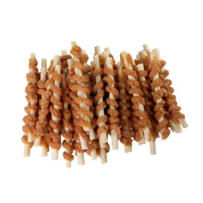 NEKKO DOG SNACKS – RABBIT STICKS WRAP RAWHIDE TWIST 500 g