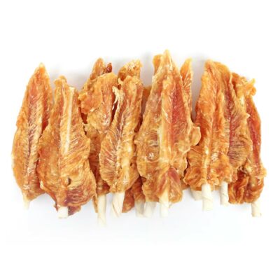 NEKKO DOG SNACKS – DRY JERKY WITH RAWHIDE STICK 500 g