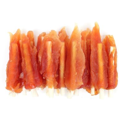 NEKKO DOG SNACKS – SOFT CHICKEN JERKY & WHITE TWISTS 500 g