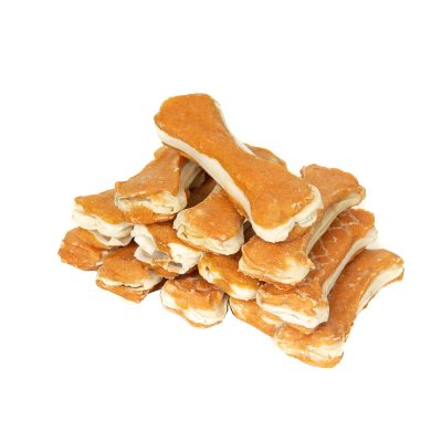 NEKKO DOG SNACKS – RAWHIDE BONE & CHICKEN SLURRY 500 g