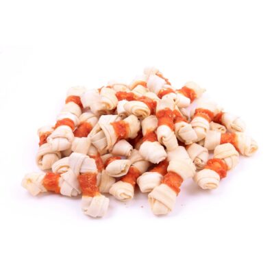 NEKKO DOG SNACKS – CHICKEN WRAPS KNOTTED BONE 7 cm 500 g