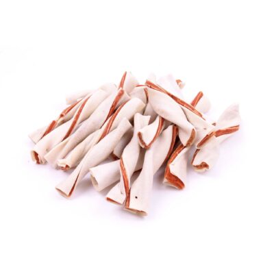 NEKKO DOG SNACKS – BLEACHED RABBIT EAR WITH DUCK 500 G