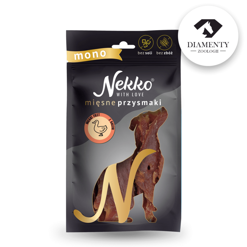 NEKKO DOG SNACKS MONO – SOFT DUCK JERKY 80 g
