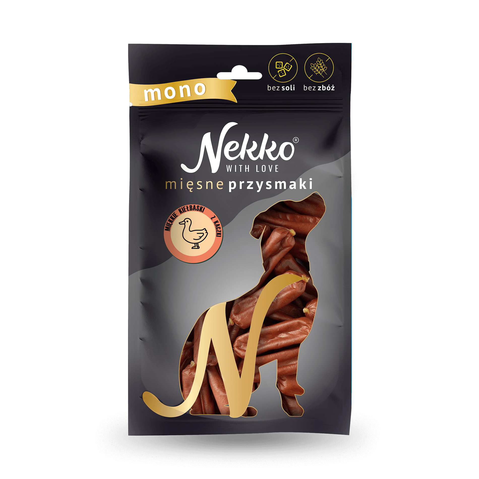 NEKKO DOG SNACKS MONO – SOFT DUCK SAUSAGES 80 g