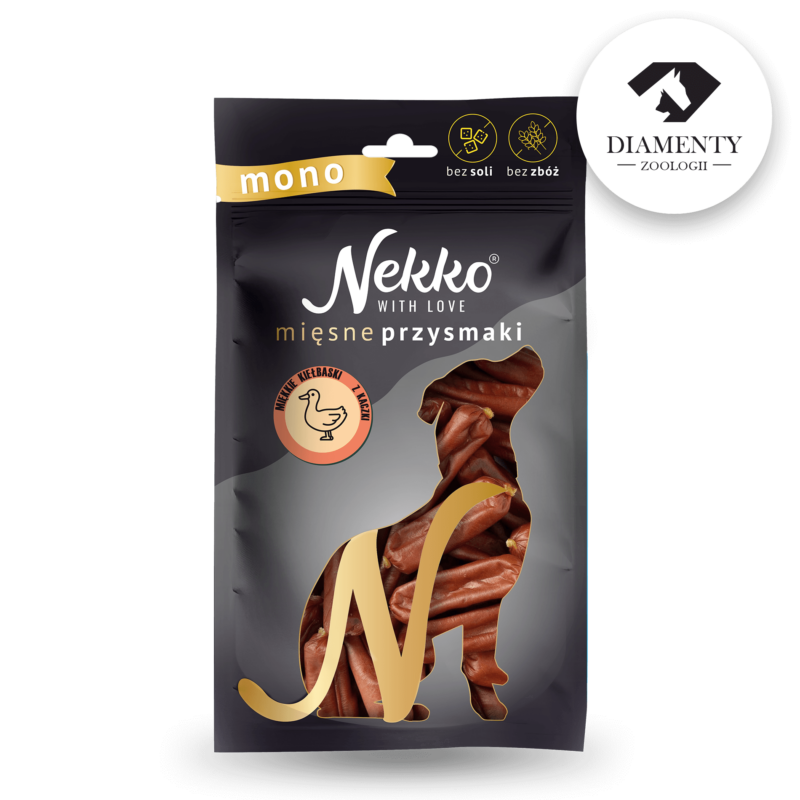 NEKKO DOG SNACKS MONO – SOFT DUCK SAUSAGES 80 g