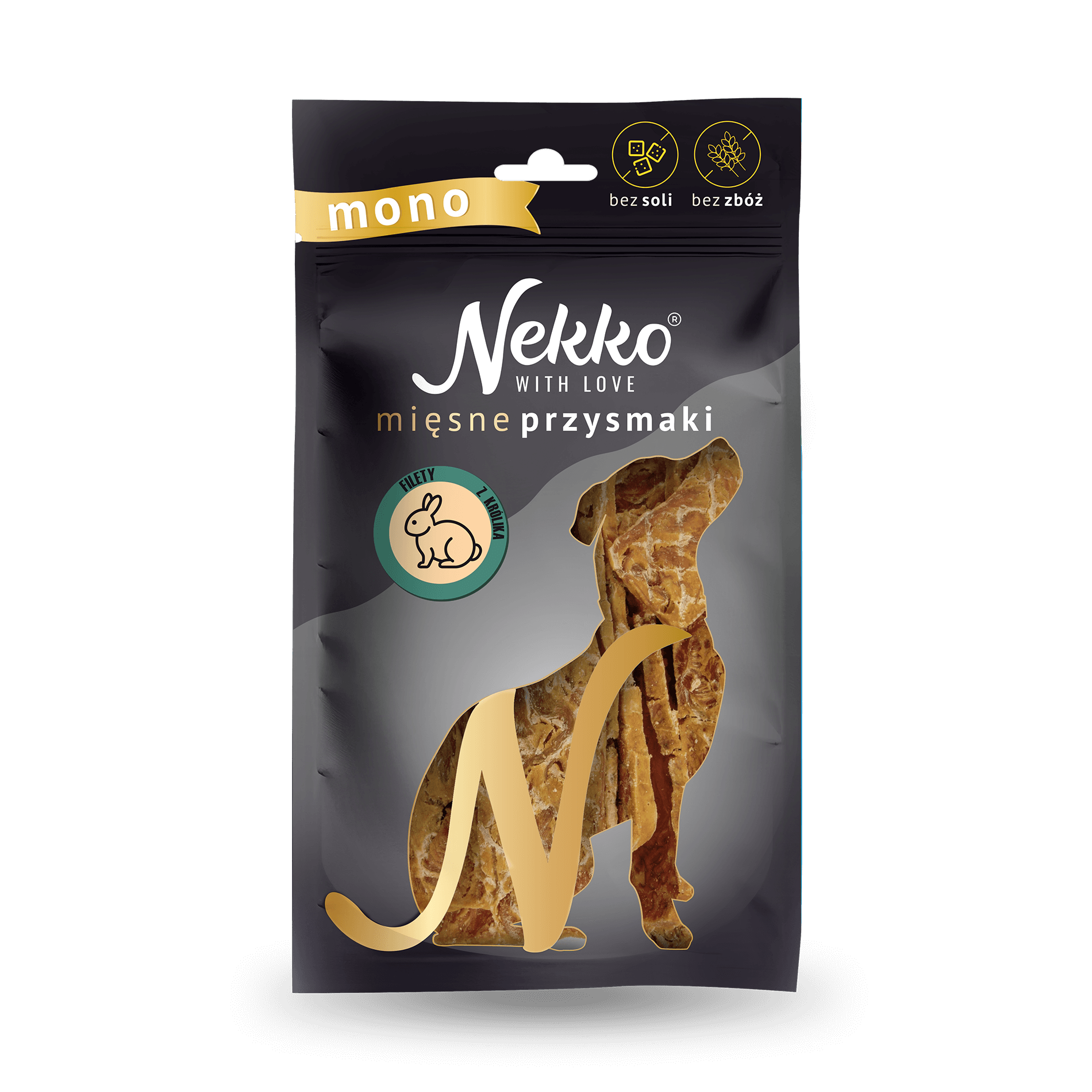 NEKKO DOG SNACKS MONO – RABBIT JERKY 80 g