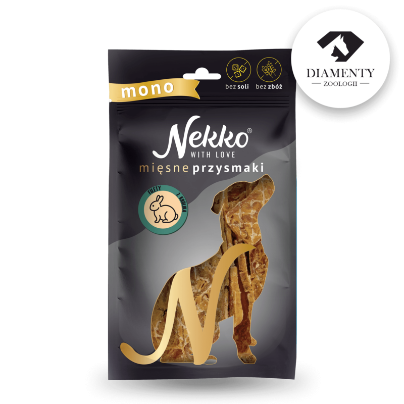 NEKKO DOG SNACKS MONO – RABBIT JERKY 80 g
