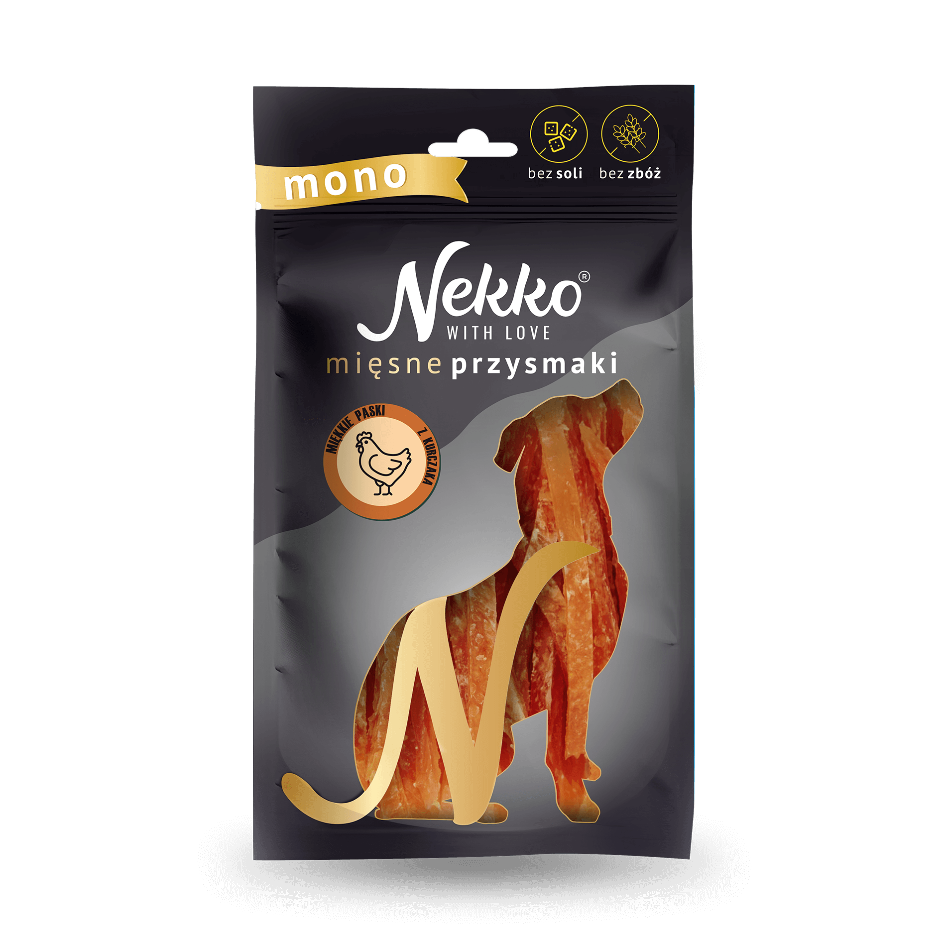 NEKKO DOG SNACKS MONO – SOFT CHICKEN STRIPS 80 g