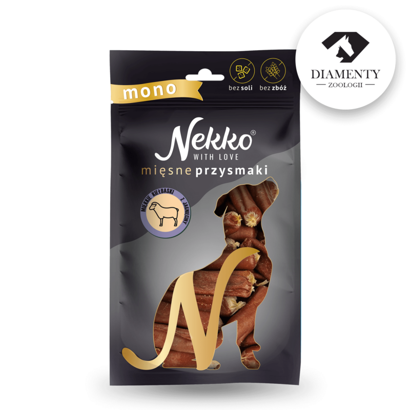 NEKKO DOG SNACKS MONO – SOFT LAMB SAUSAGES 80 g