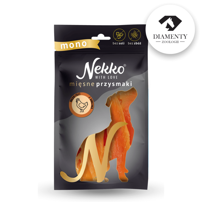NEKKO DOG SNACKS MONO – SOFT CHICKEN JERKY 80 g