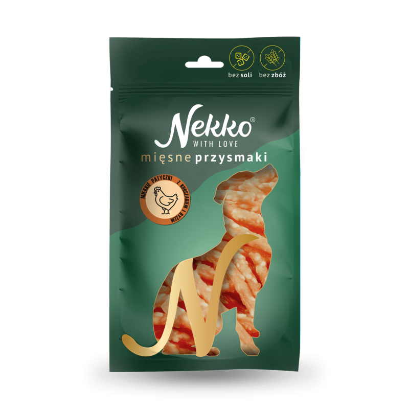 NEKKO DOG SNACKS –  Soft chicken and rice sticks 80 g
