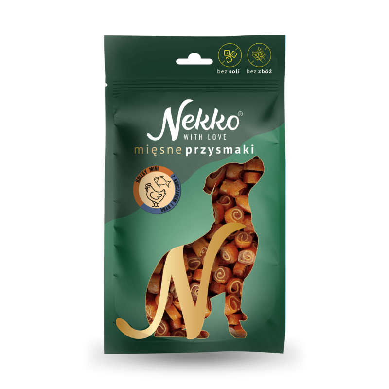 NEKKO DOG SNACKS – Cod & chicken rolls 1 cm