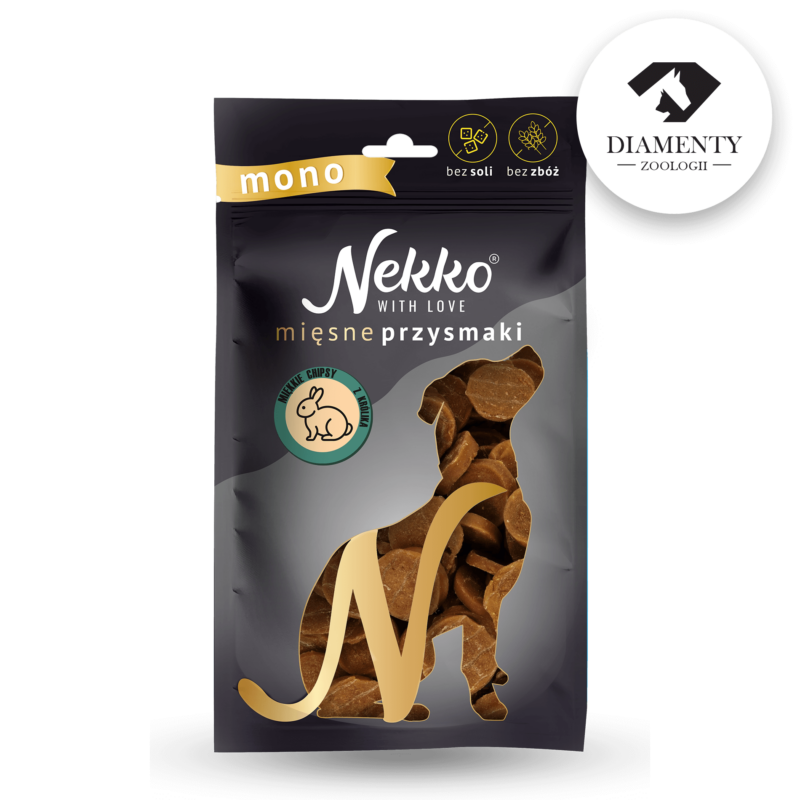 NEKKO DOG SNACKS – SOFT RABBIT CHIPS 80 g