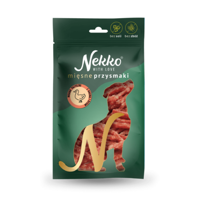 NEKKO DOG TREATS – Soft ducks and rice sticks 80 g