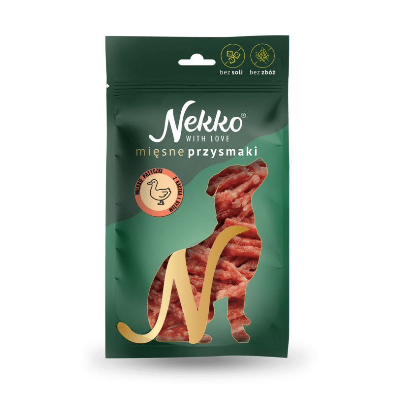 NEKKO DOG SNACKS – Soft ducks and rice sticks 80 g