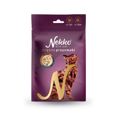 NEKKO CAT SNACKS – Soft duck + fish small strips 50 g