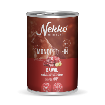 NEKKO MONOPROTEIN ADULT – Buffalo with potatoes 400 g