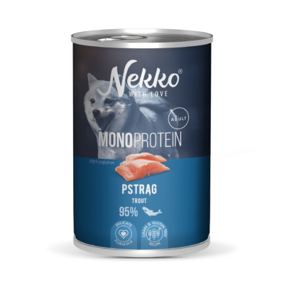 NEKKO MONOPROTEIN ADULT – Trout 400 g
