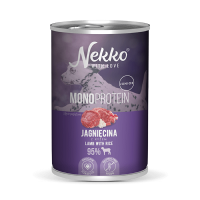 NEKKO MONOPROTEIN JUNIOR – Lamb with rice 400 g