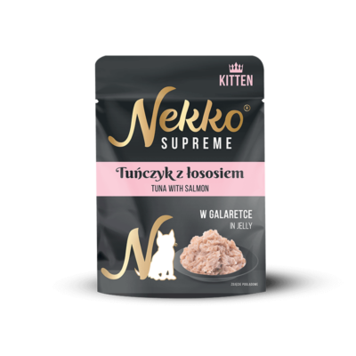 NEKKO SUPREME KITTEN – Tuna with Salmon in Jelly – pouch 70 g