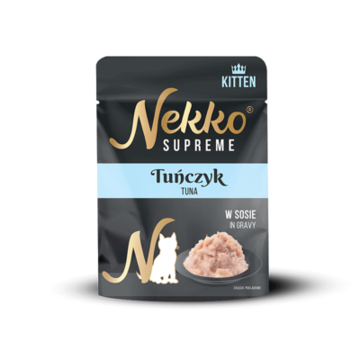 NEKKO SUPREME KITTEN – Tuna in Gravy – pouch 70 g