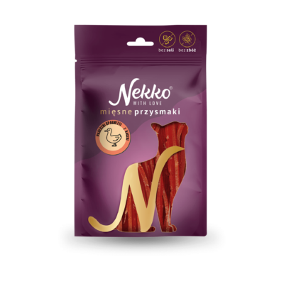 NEKKO CAT SNACKS – Soft duck spaghetti strips 50 g