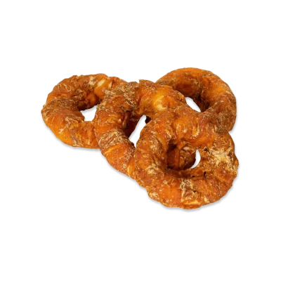 NEKKO DOG SNACKS – RAWHIDE DONUT WRAPPED WITH CHICKEN 9 cm 500 g