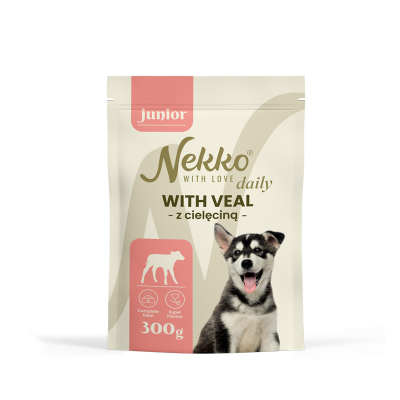 NEKKO DAILY JUNIOR WITH VEAL – pouch 300 g