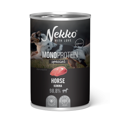 NEKKO MONOPROTEIN SPECIAL ADULT DOG Horse , 400g