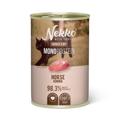 NEKKO MONOPROTEIN ADULT CAT Horse 400g