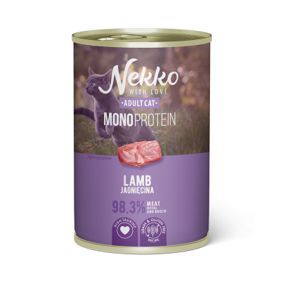NEKKO MONOPROTEIN ADULT CAT Lamb 400g