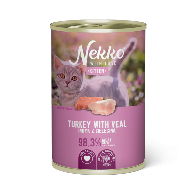 NEKKO KITTEN Turkey with Veal 400g
